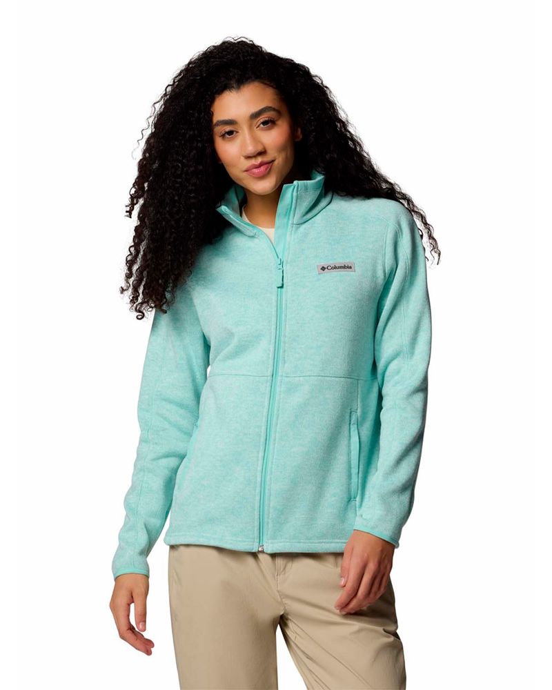 Polar-Mujer-Sweater-Weather-Full-Zip-Verde-Columbia