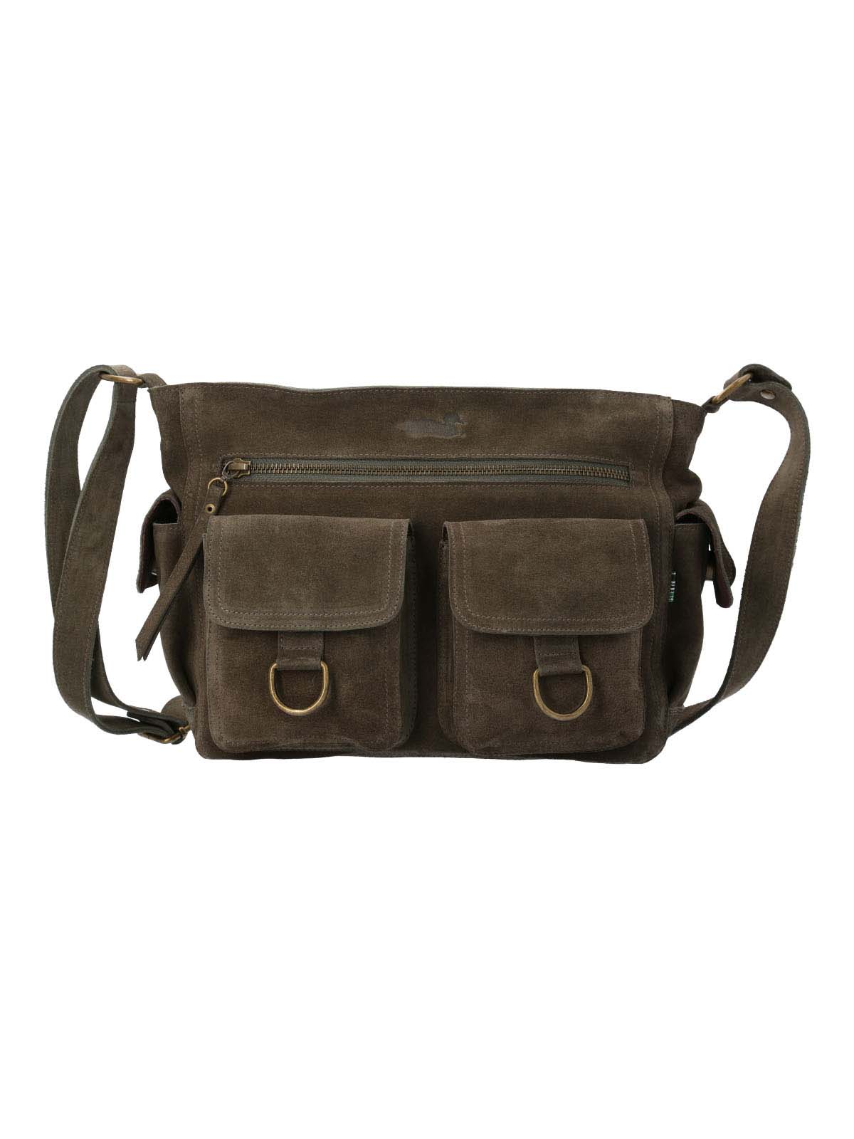 Cartera Cuero Mujer Fulton Cross Oliva Rockford