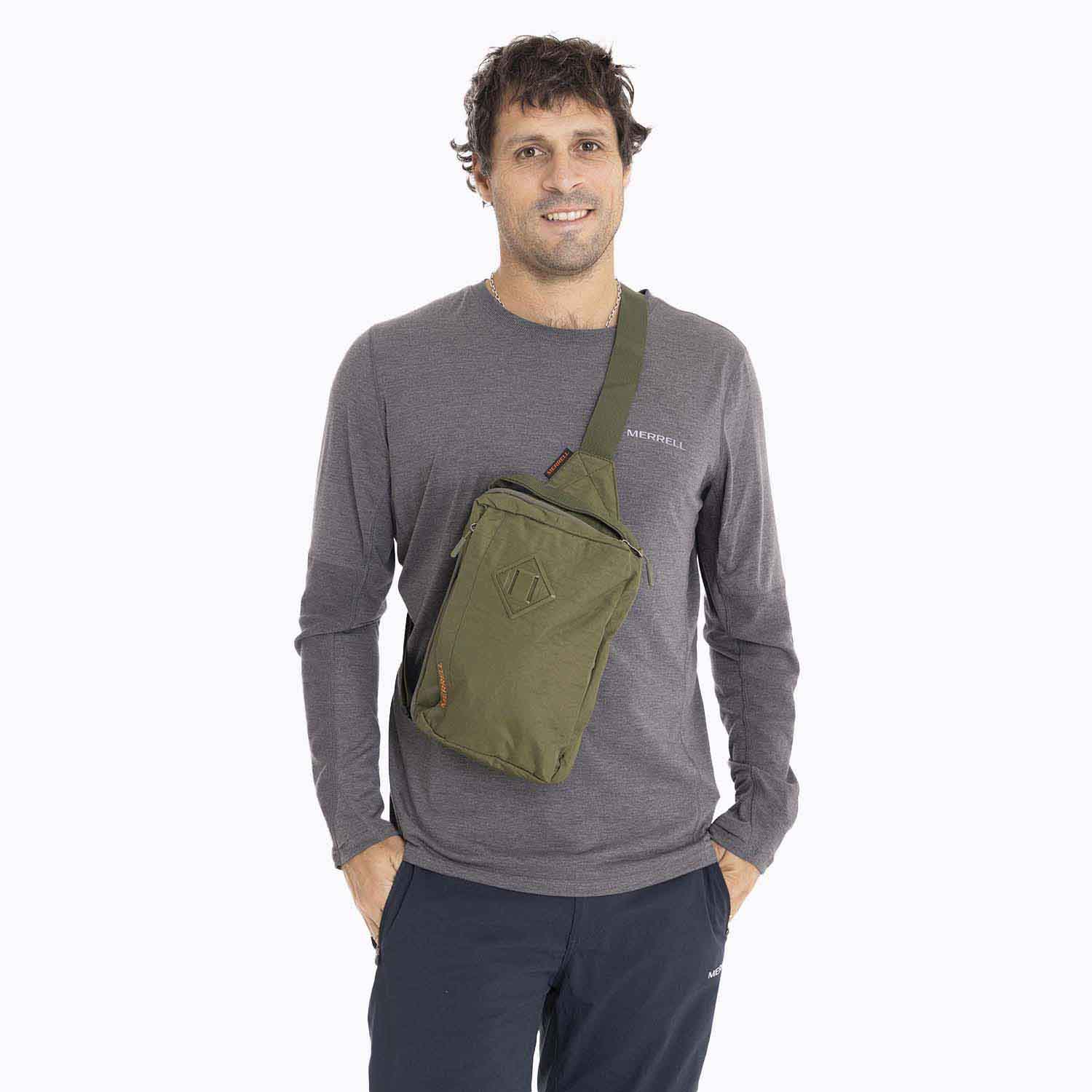 Bolso Unisex Messn Mini Messenger Verde Merrell