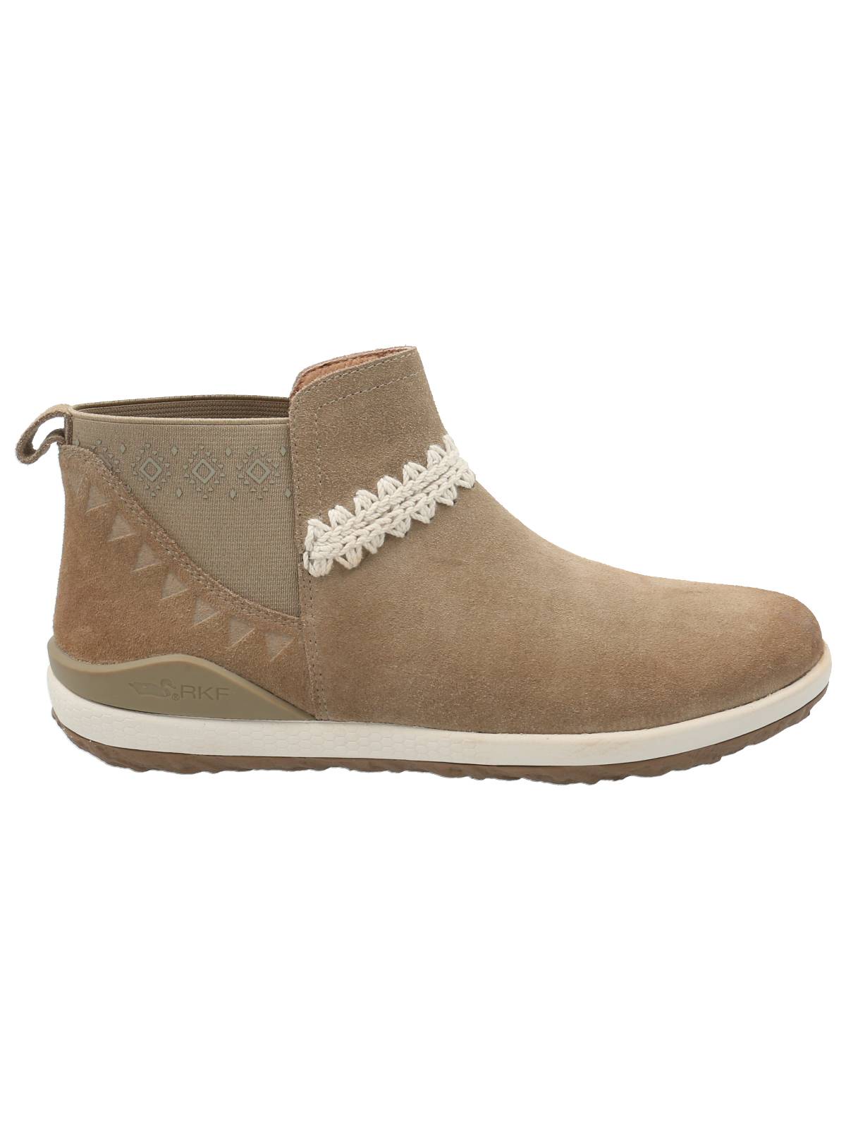 Botín Cuero Mujer Silverstone Beige Rockford
