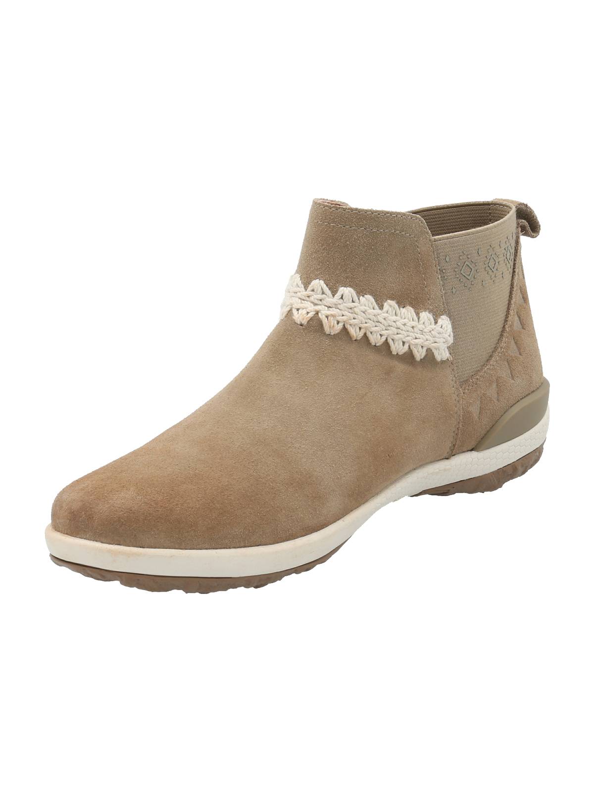 Botín Cuero Mujer Silverstone Beige Rockford