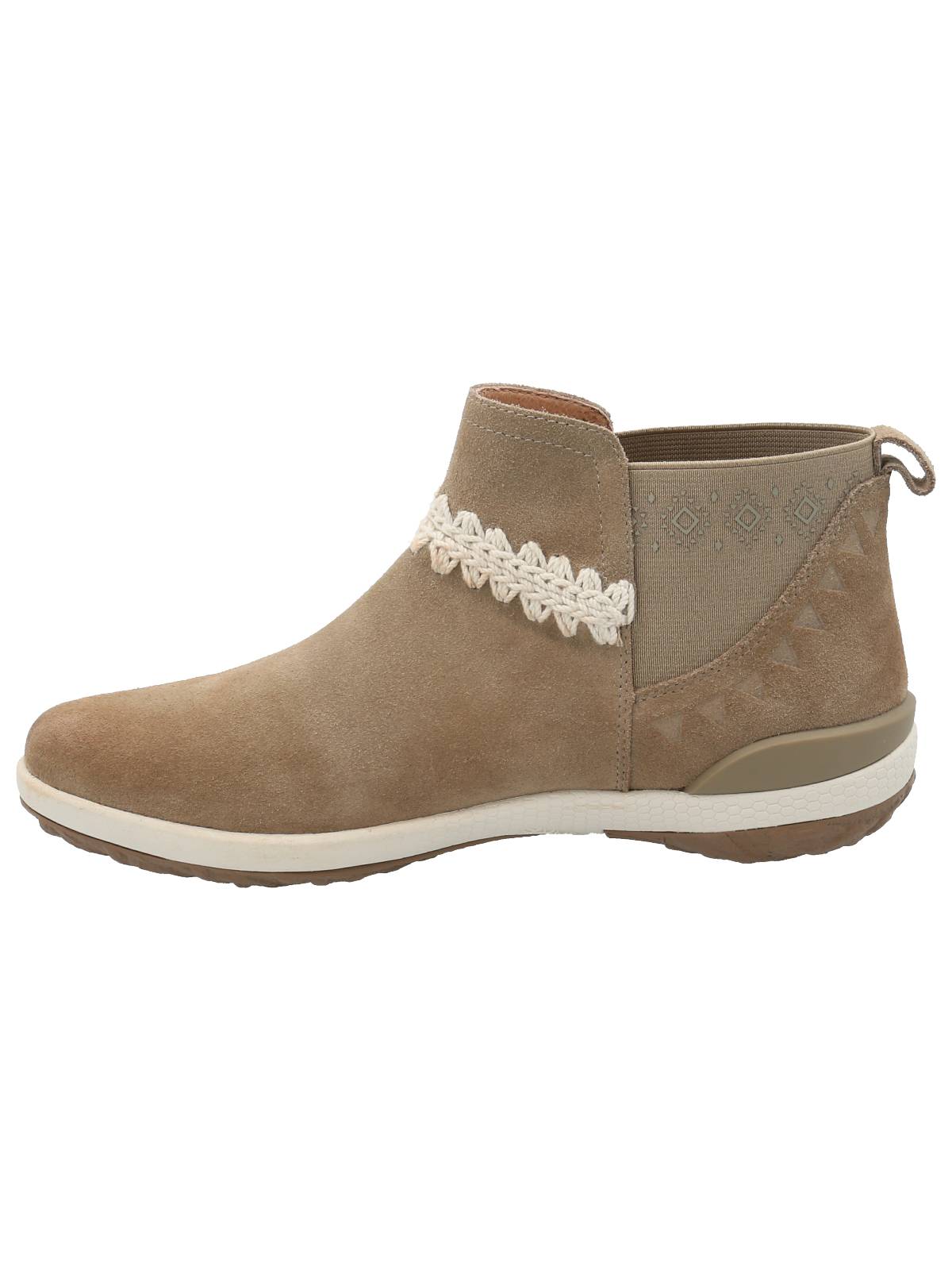 Botín Cuero Mujer Silverstone Beige Rockford