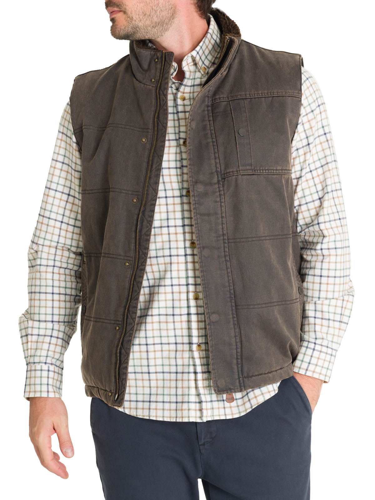 Chaqueta Thermore Hombre Marzio Café Rockford