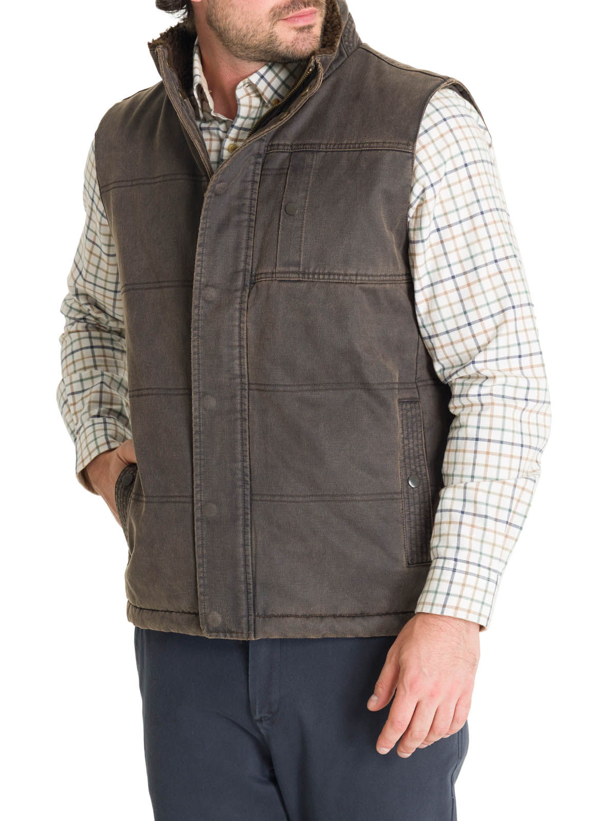 Chaqueta Thermore Hombre Marzio Café Rockford