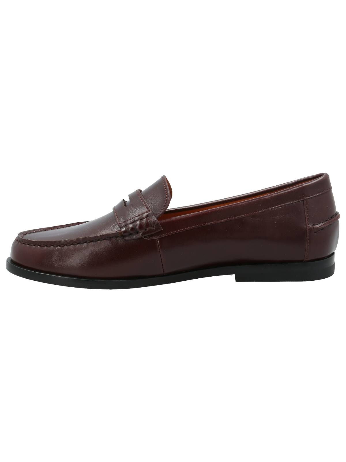 Mocasín Cuero Mujer Ramiz Burdeo Rockford