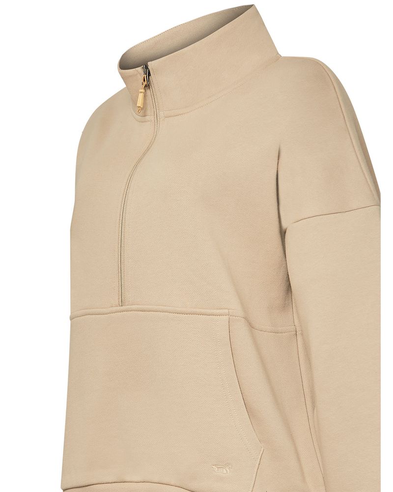 Poleron-Algodon-Organico-Mujer-Cali-Beige-Rockford