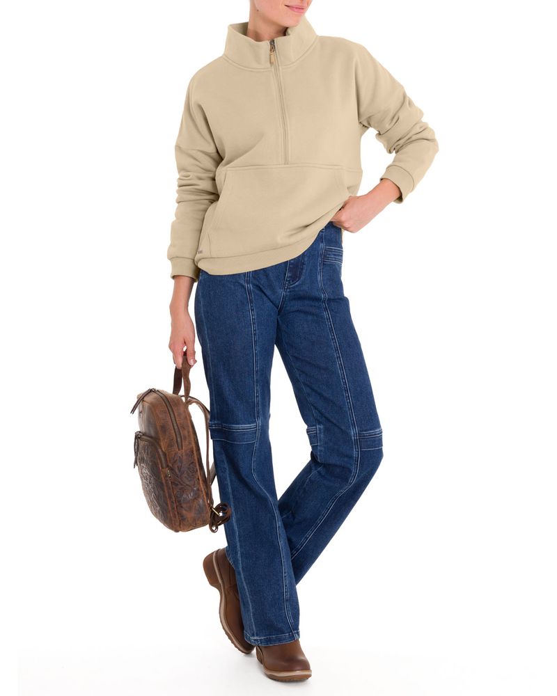 Poleron-Algodon-Organico-Mujer-Cali-Beige-Rockford