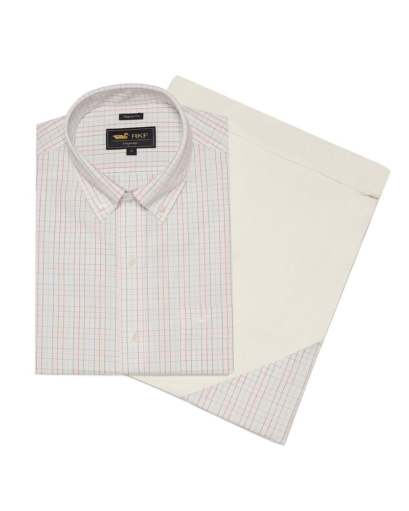 Camisa-Cuello-Button-Down-Hombre-WF-Blanco-a-Cuadros-Rockford