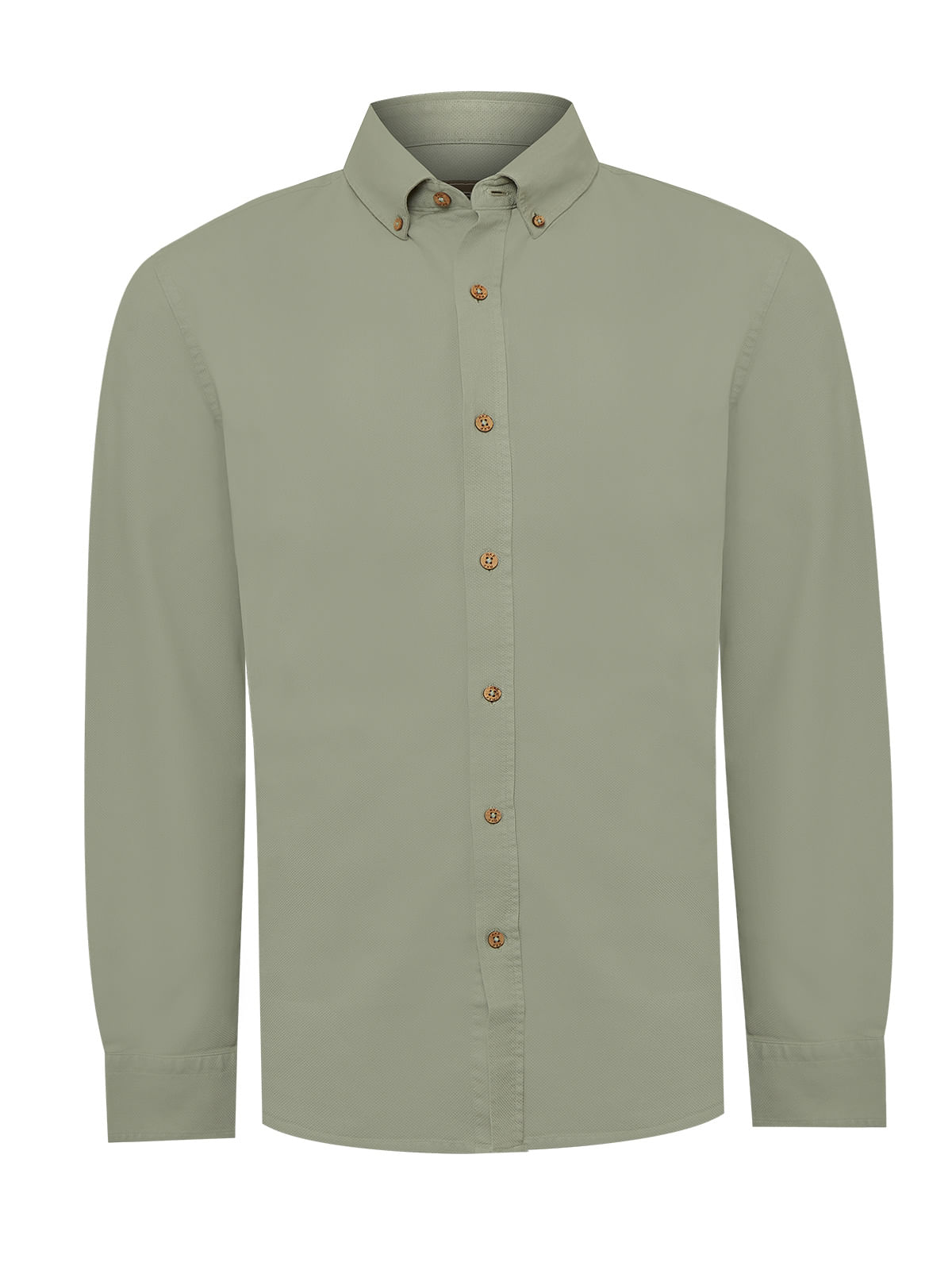 Camisa Algodón Orgánico Hombre Hunter Verde Rockford