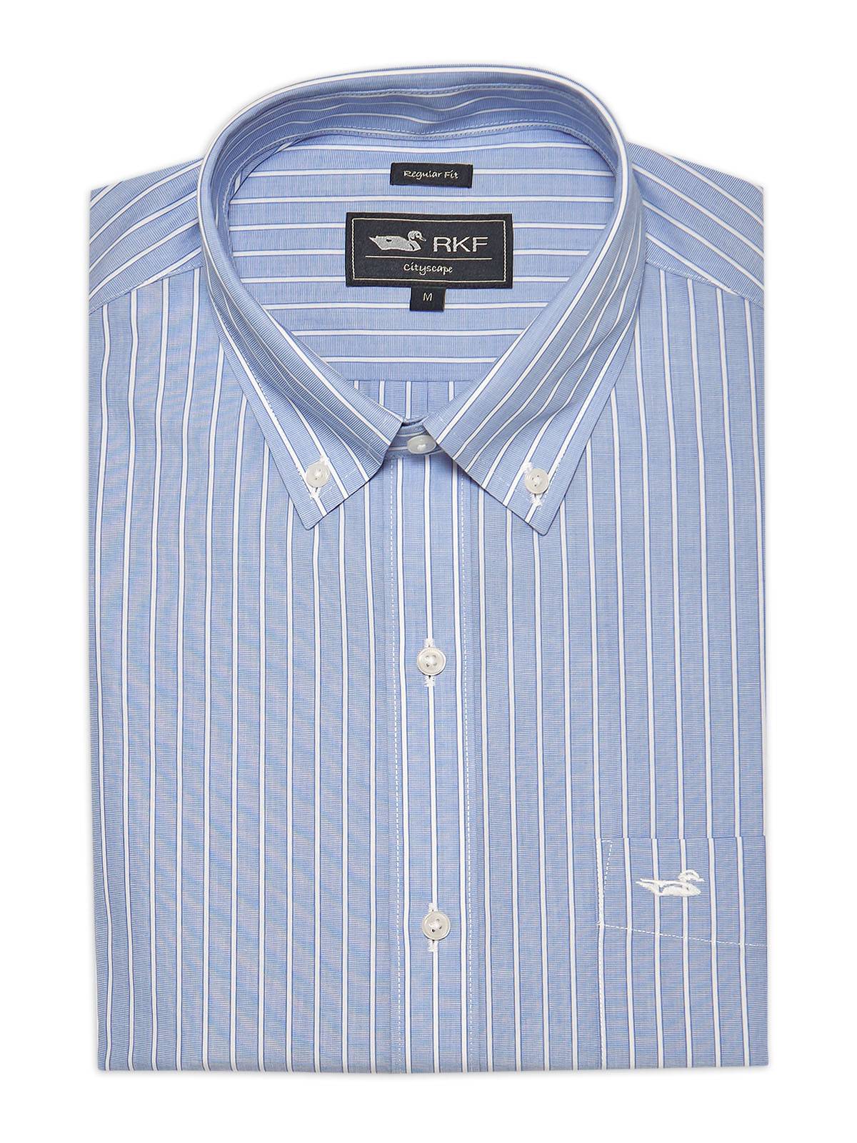 Camisa Cuello Button-Down Hombre Wf Celeste Rockford-Rockford