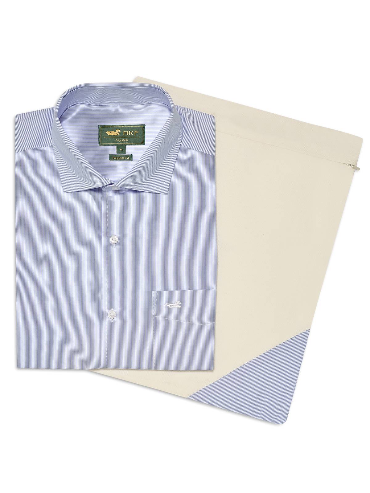 Camisa Cuello Italiano Hombre Easylife Celeste Rockford
