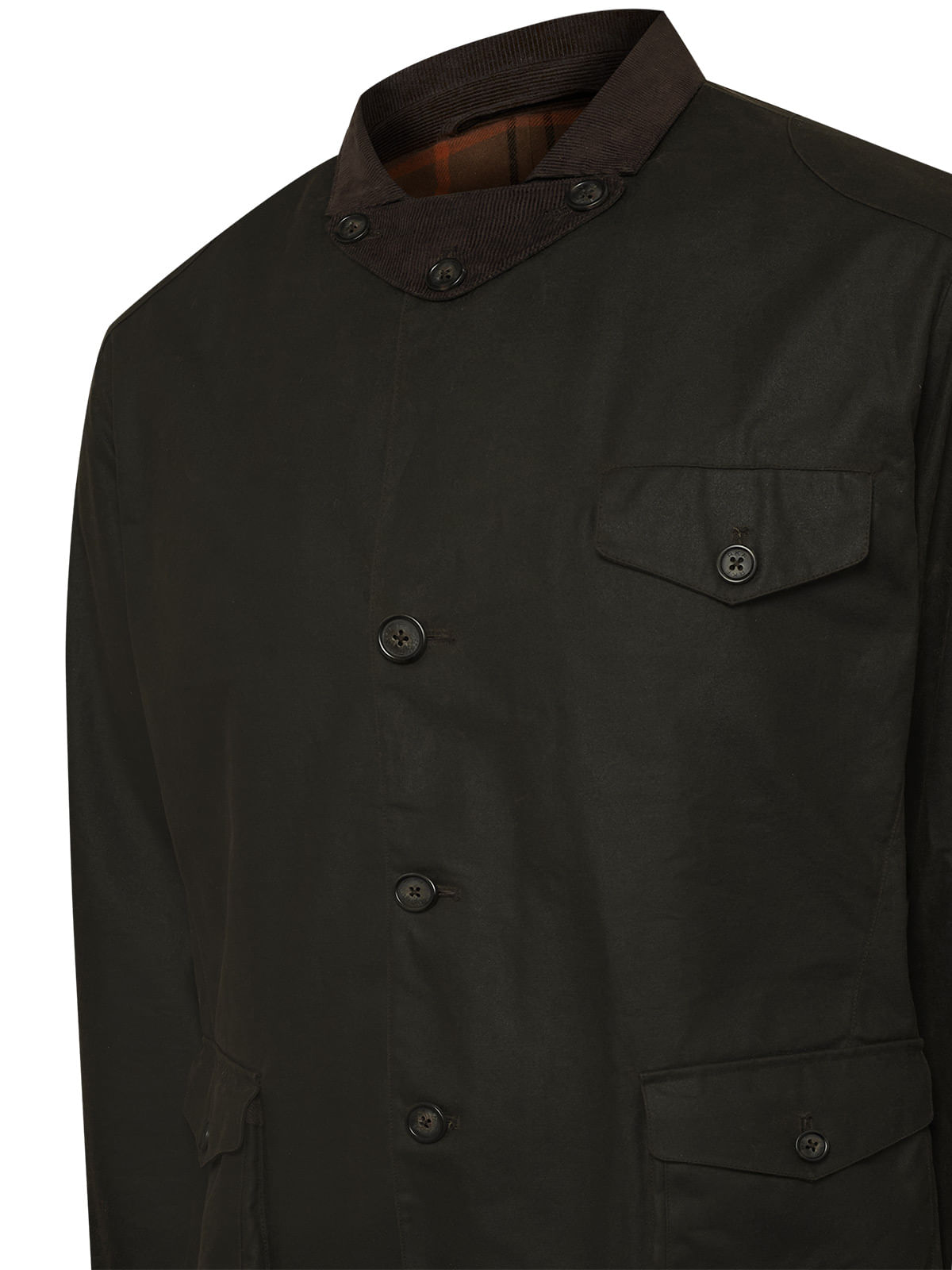 Chaqueta Wax Hombre Claswax Verde Rockford