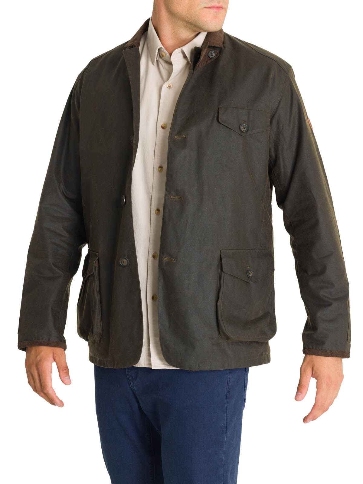 Chaqueta Wax Hombre Claswax Verde Rockford