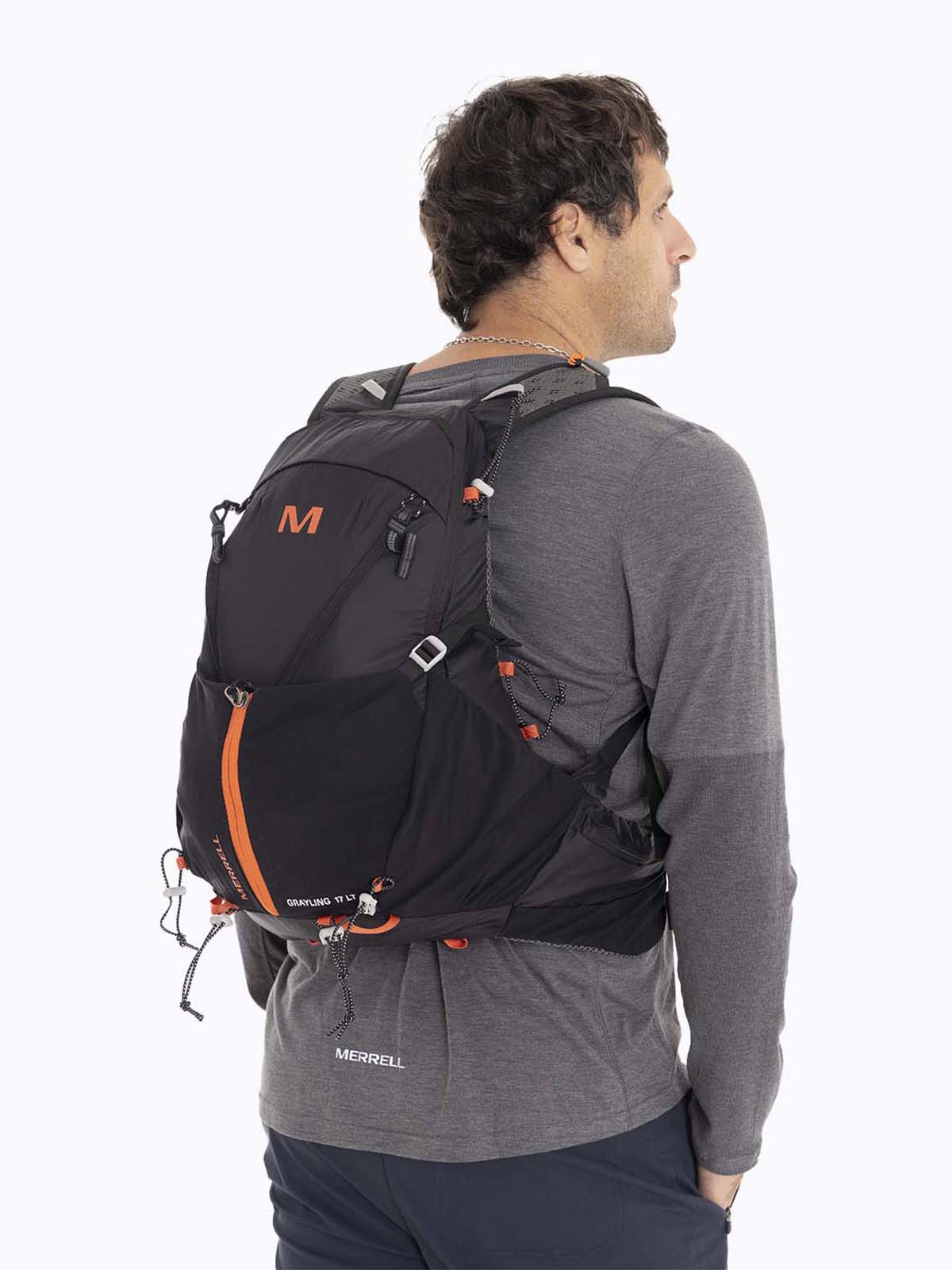 Mochila Unisex Grayling Trekking Li Negro Merrell