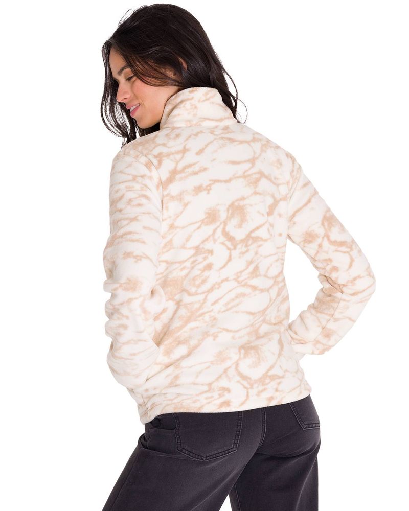 Polar-Manga-Larga-Mujer-W-Polar-Fleece-Half-Snap-Po-Beige-Cat