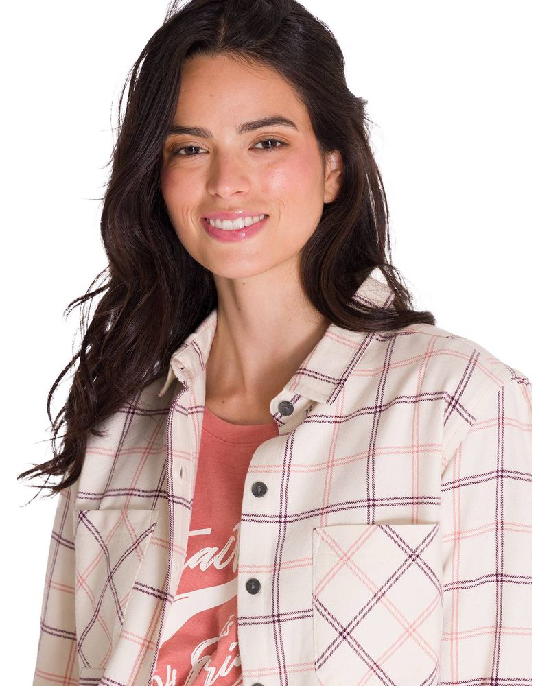 Camisa-Manga-Larga-Mujer-Flannel-Relaxed-L-S-Rosa-Palido-Cat