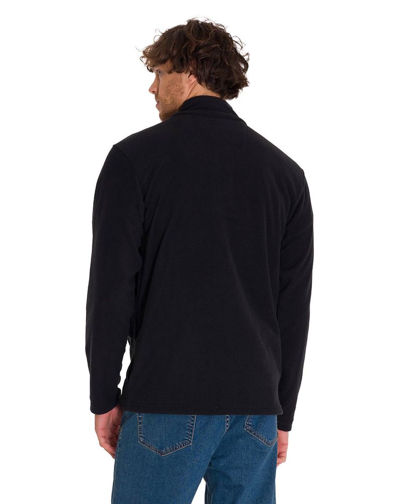 Polar-Manga-Larga-Hombre-Microfleece-Full-Zip-Negro-Amarillo-Cat