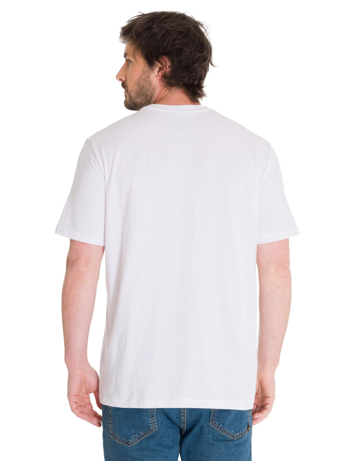 Polera Manga Corta Hombre EVERYDAY WORKWEAR GRAPHIC TEE Blanca Cat