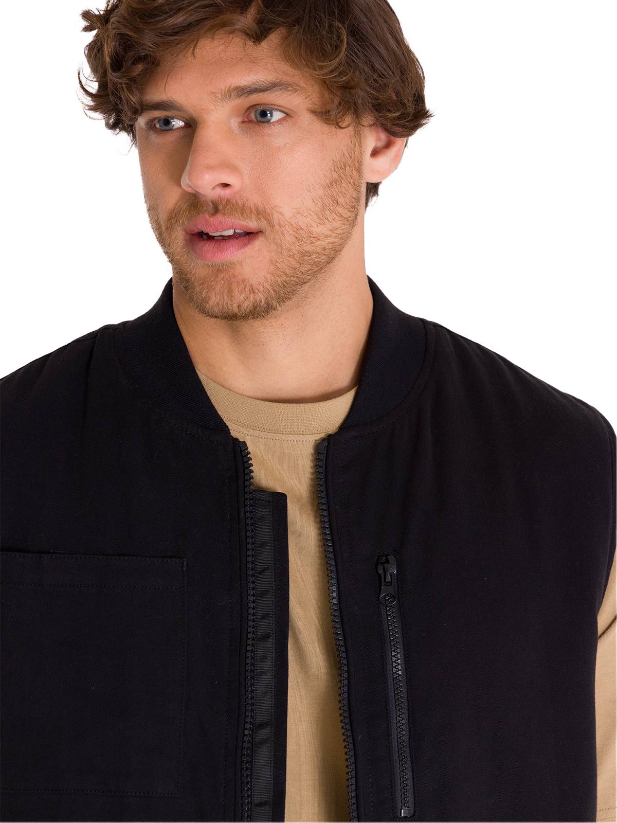 Chaqueta Sin Mangas Hombre UTILITY SHERPA LINED VEST Negra Cat
