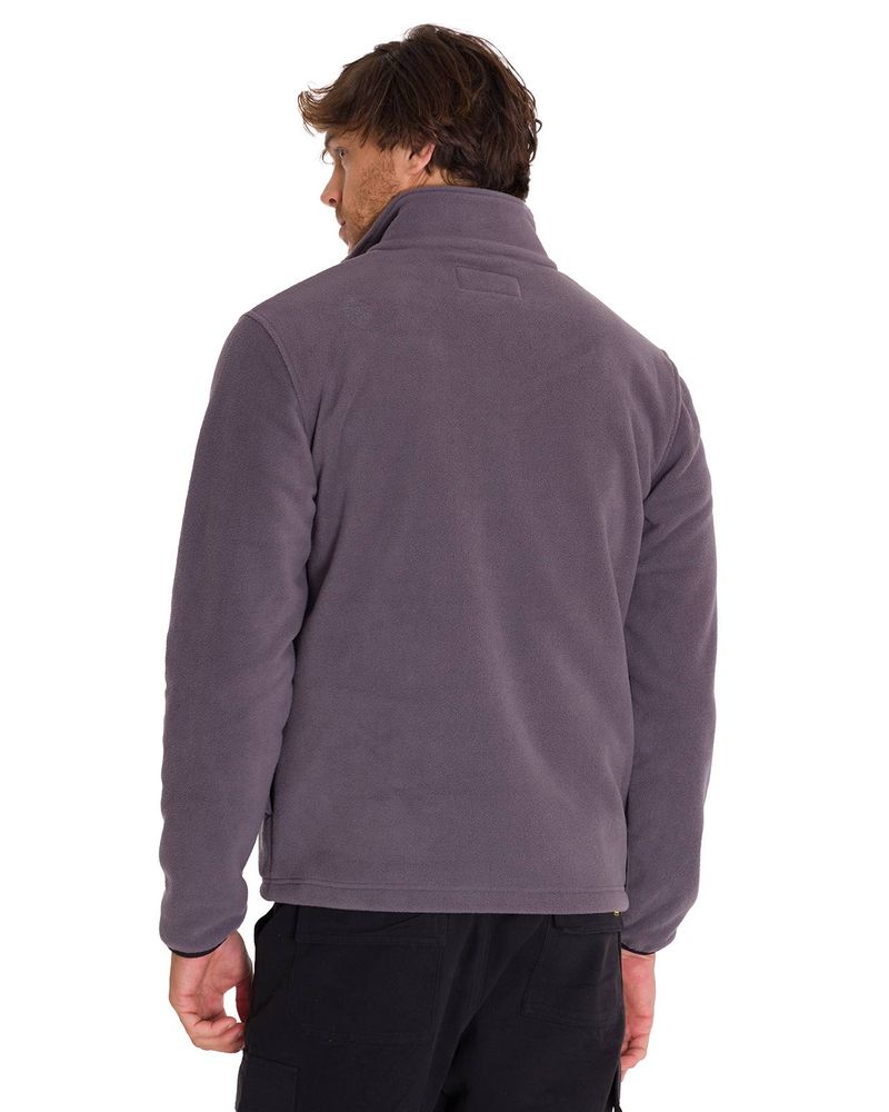Polar-Manga-Larga-Hombre-Fleece-Half-Snap-Gris-Oscuro-Cat