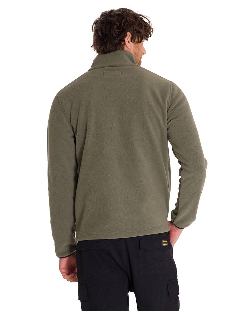 Polar-Manga-Larga-Hombre-Fleece-Half-Snap-Oliva-Cat
