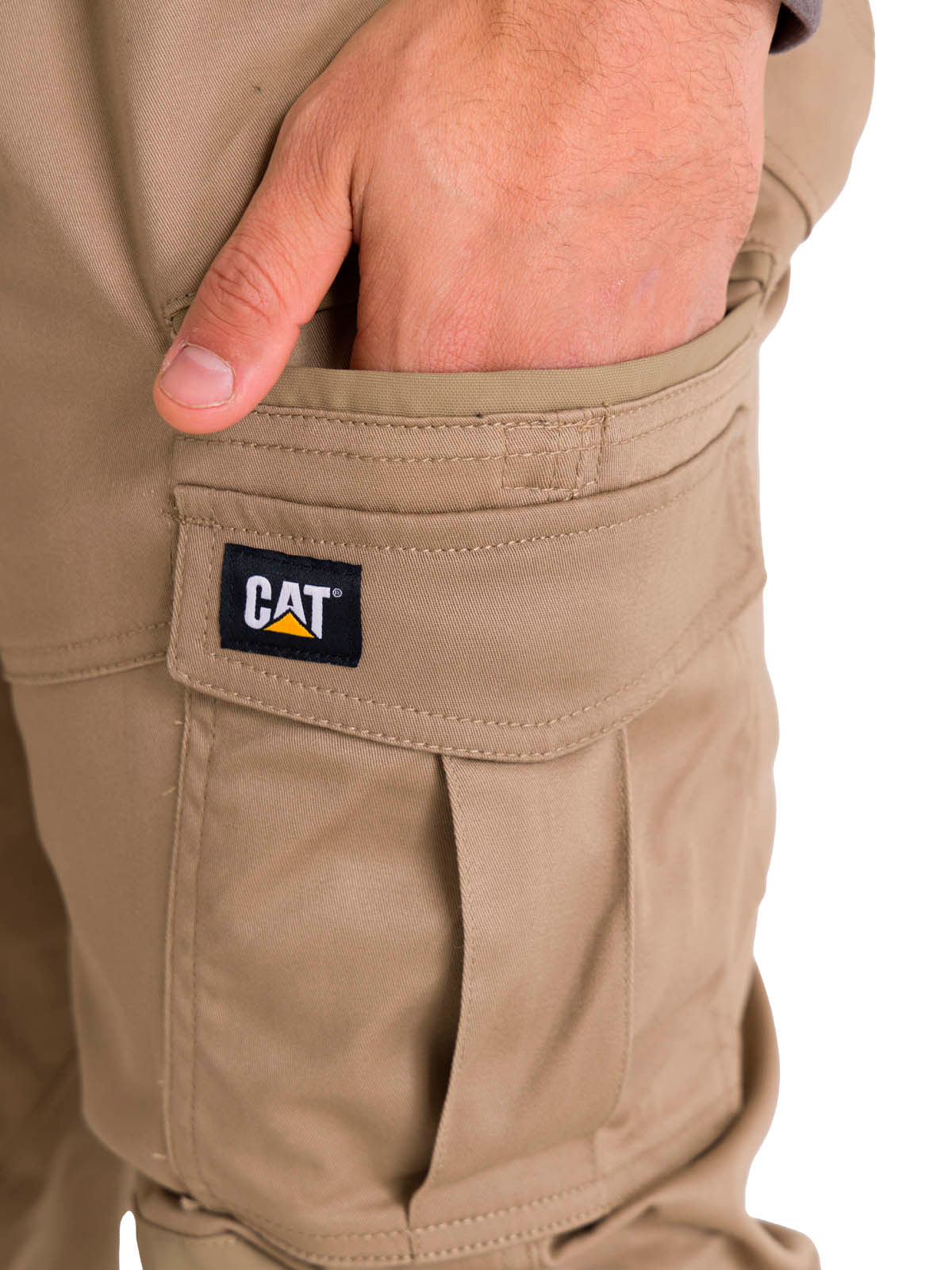 Pantalón Ajustable Hombre Dynamic Pant Caqui Cat