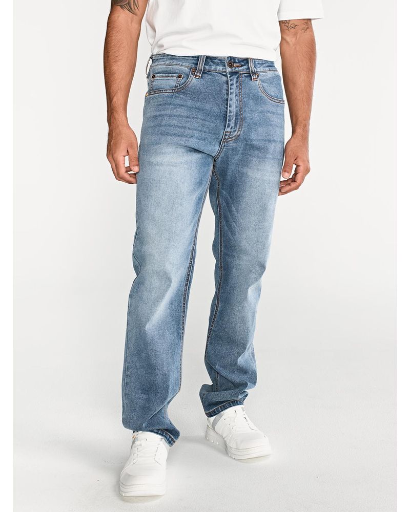 Jeans-Rectos-Hombre-Tribllend-Stretch-Azul-Claro-Cat