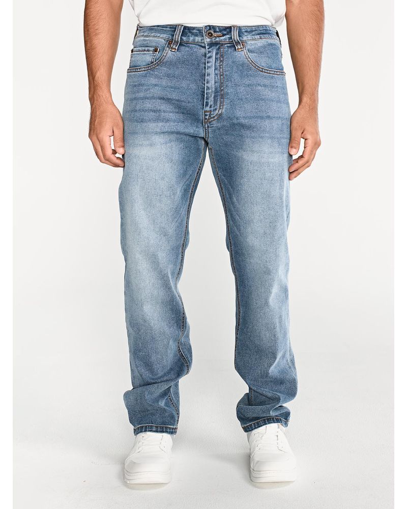 Jeans-Rectos-Hombre-Tribllend-Stretch-Azul-Claro-Cat
