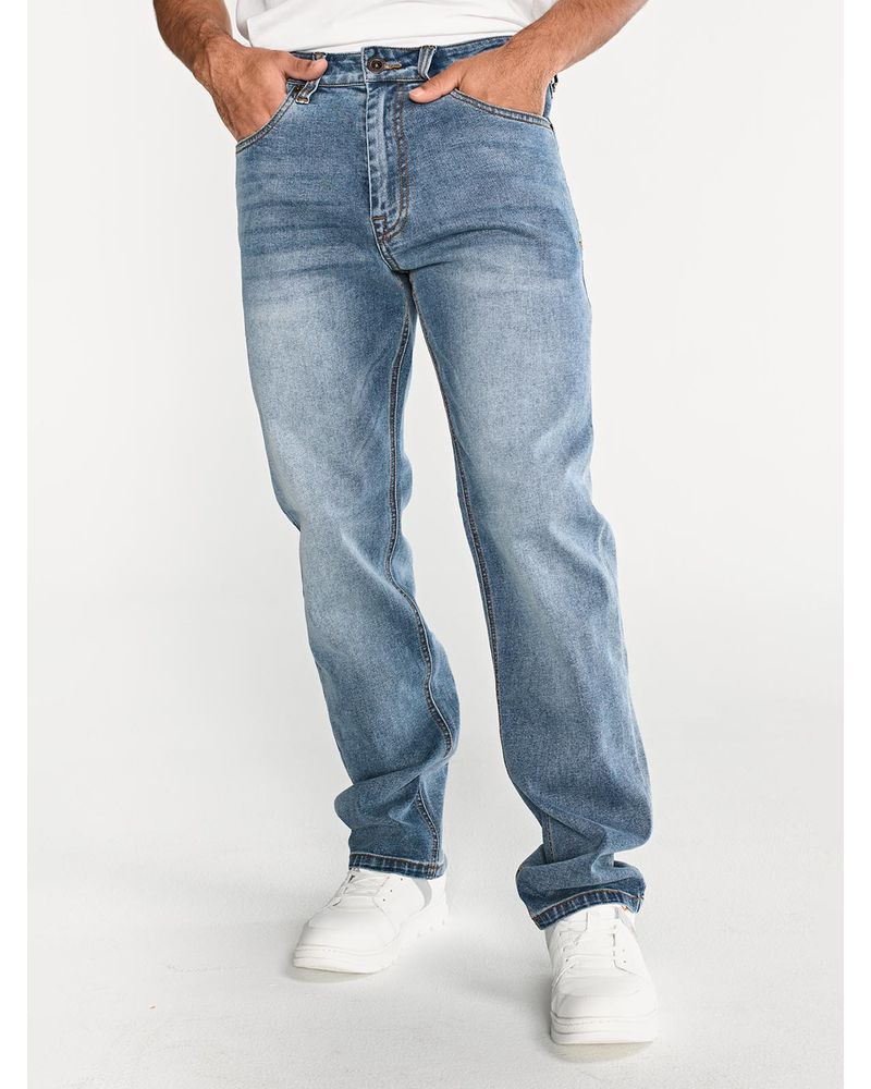 Jeans-Rectos-Hombre-Tribllend-Stretch-Azul-Claro-Cat