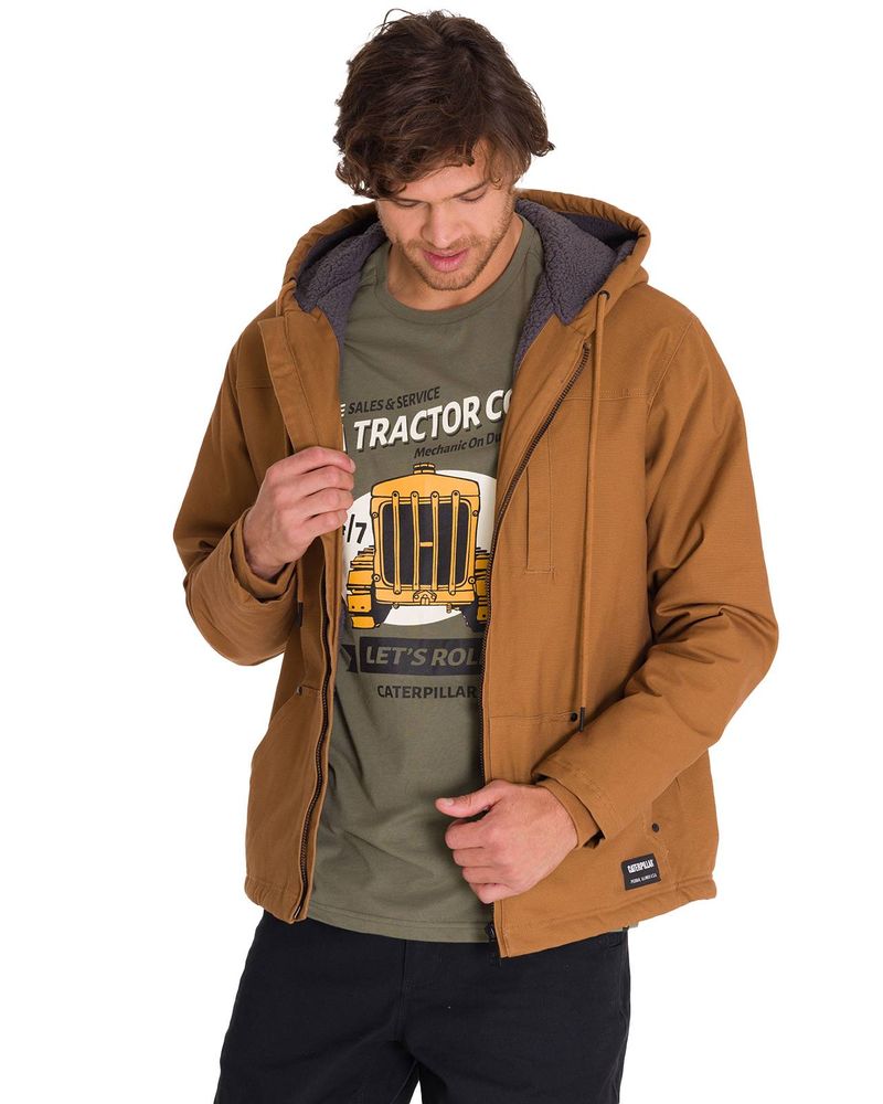 Chaqueta-Hombre-Hooded-Sherpa-Bronze-Cat