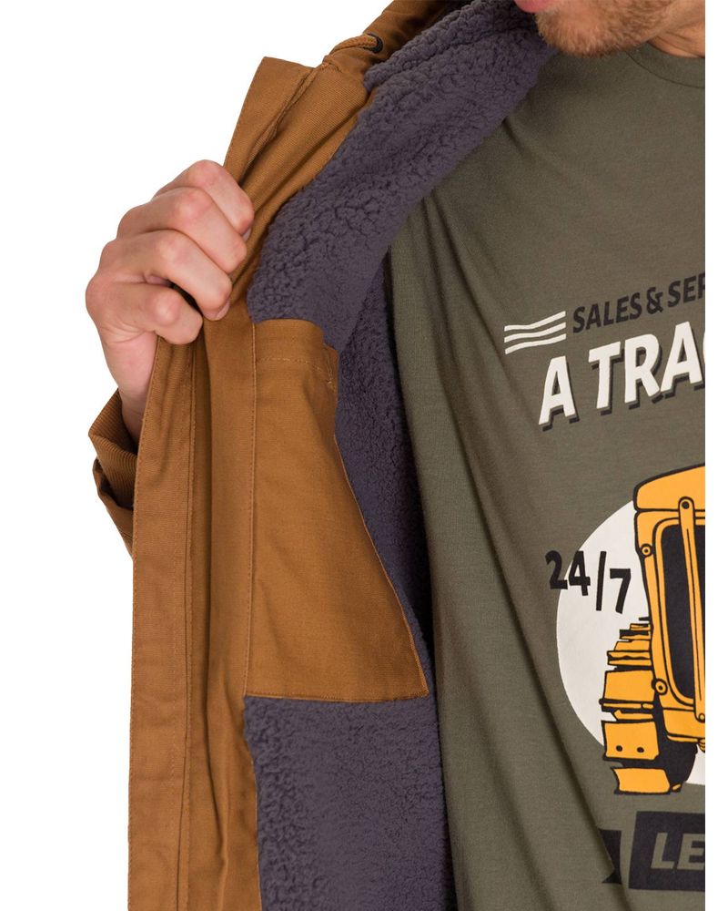 Chaqueta-Hombre-Hooded-Sherpa-Bronze-Cat