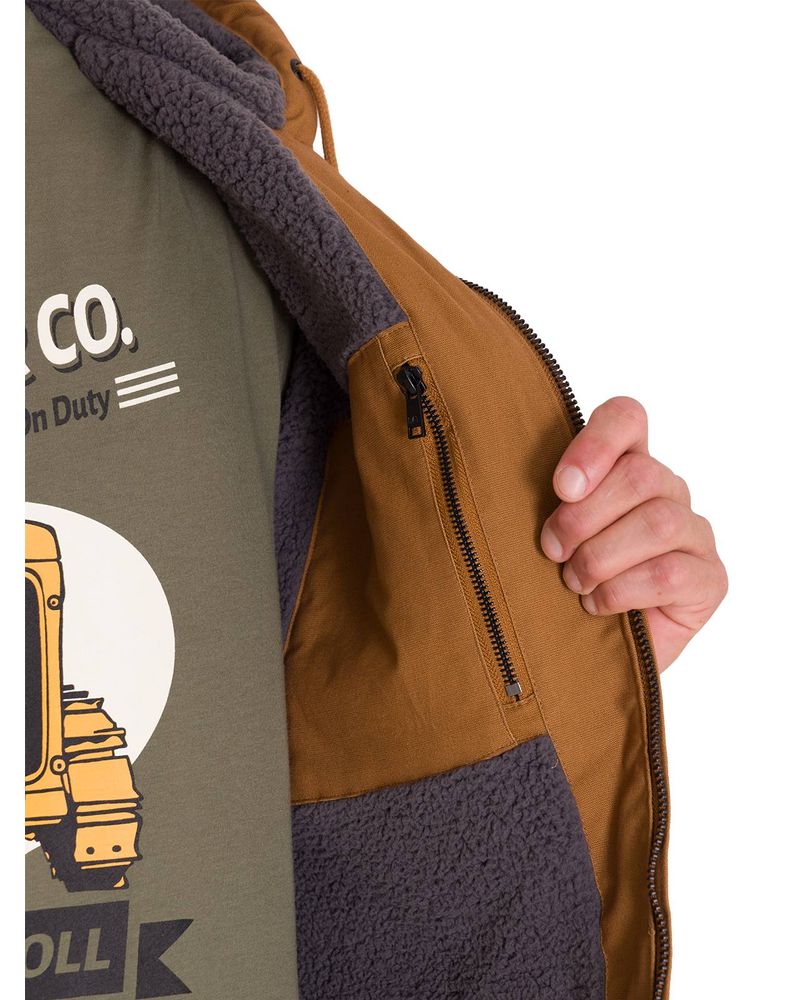 Chaqueta-Hombre-Hooded-Sherpa-Bronze-Cat