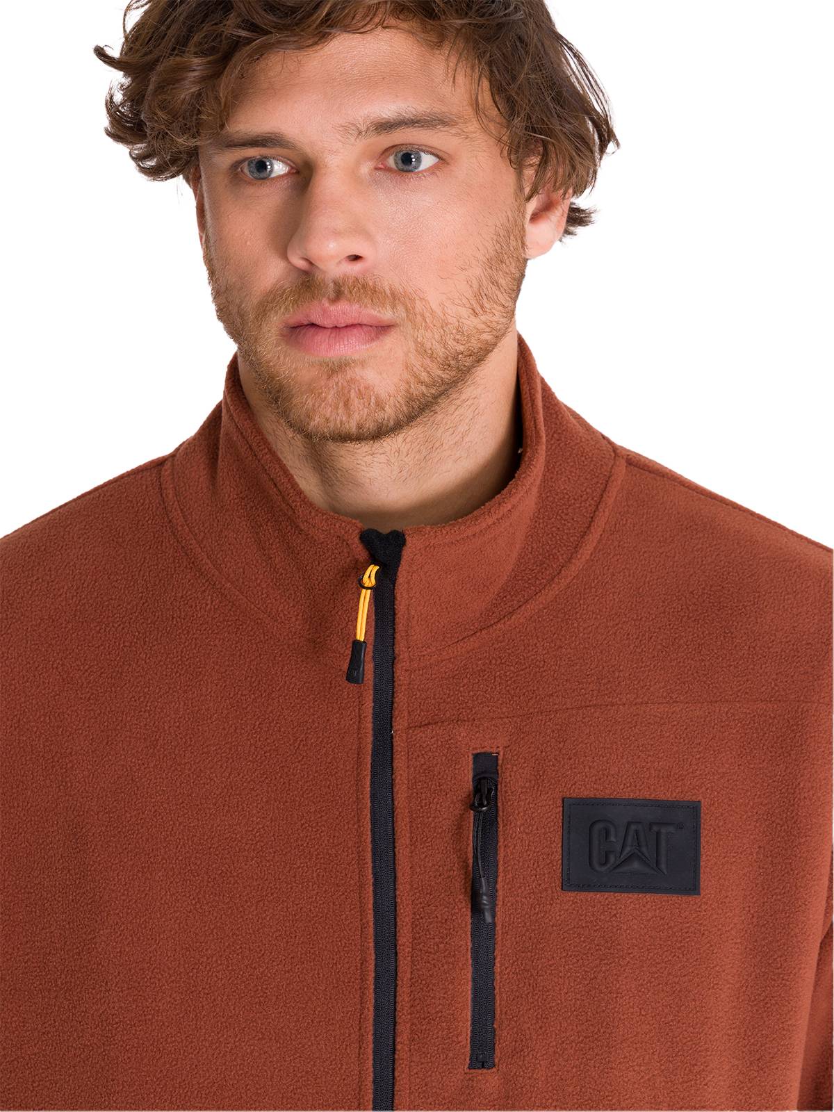 Polar Hombre Microfleece Full Zip Café CAT