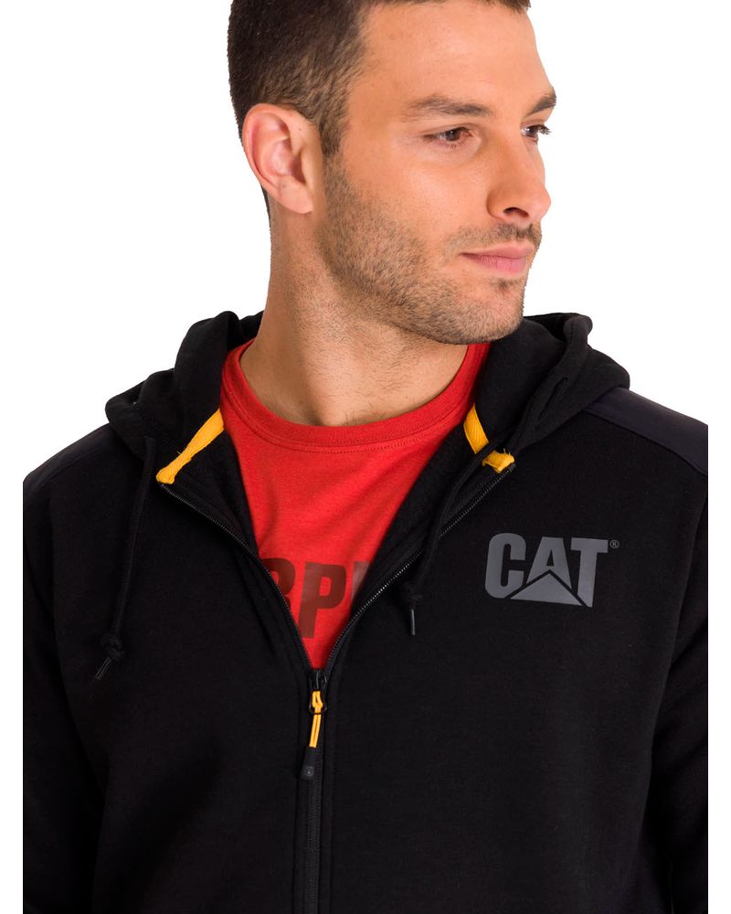 Poleron-con-gorro-Hombre-Essential-Banner-Negro-Cat