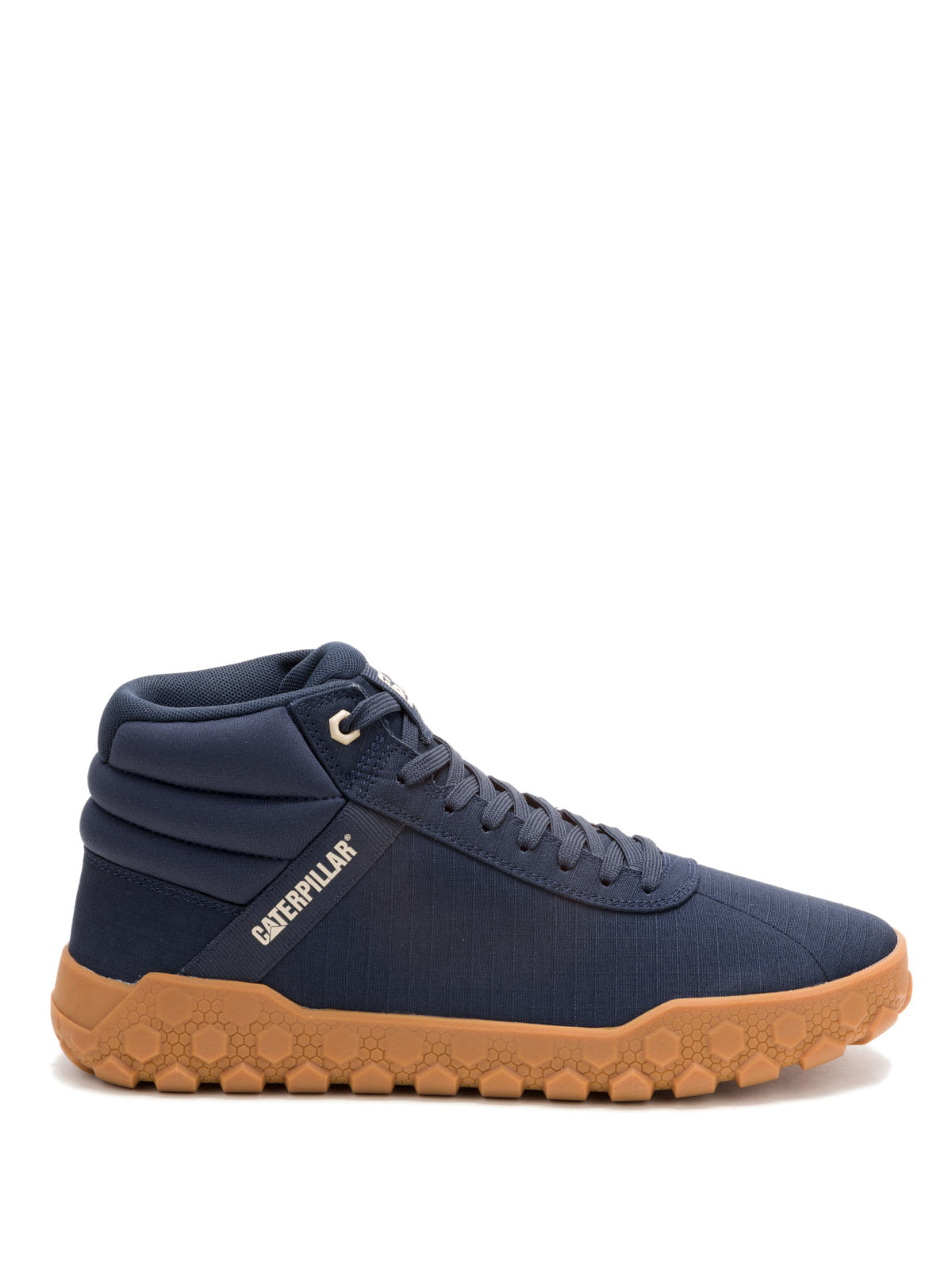 Zapatilla Con Caña Canvas Hombre Hex + Mid Azul Oscuro Cat